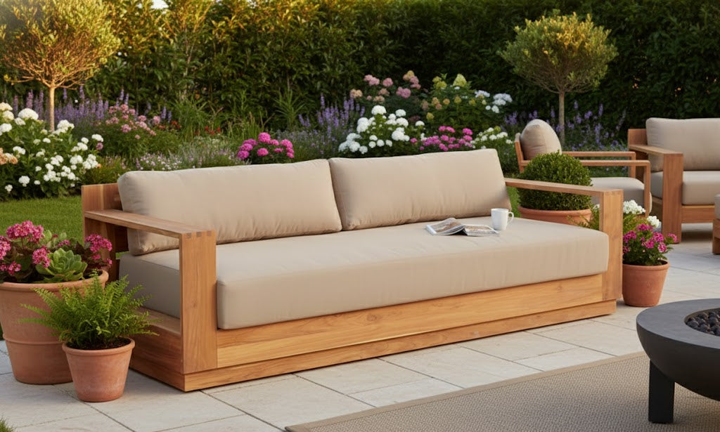 Imperial Grove Outdoor Solid Teak Wood- 84"
