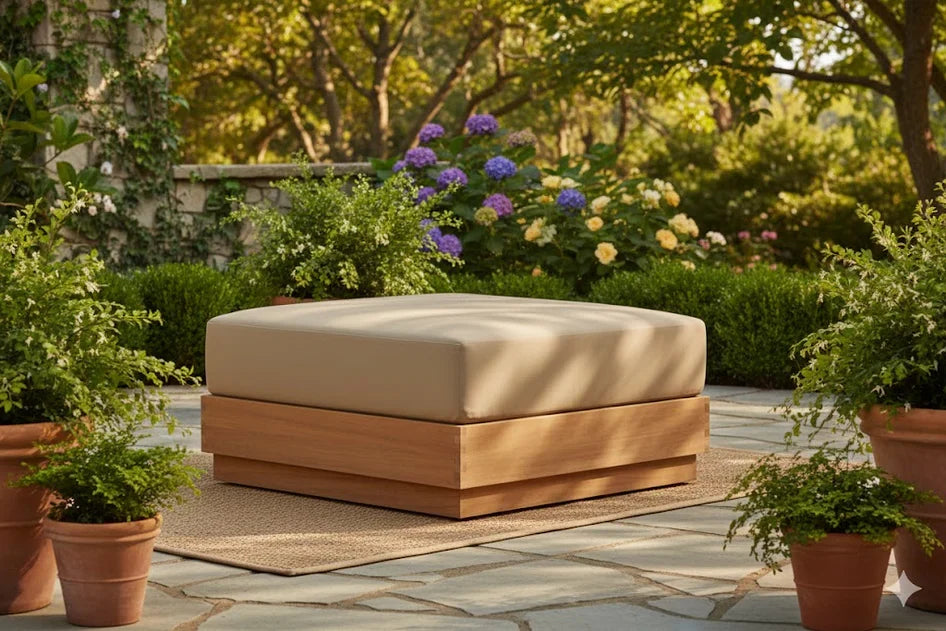 Imperial Grove Outdoor Solid Teak Wood Sofa Set