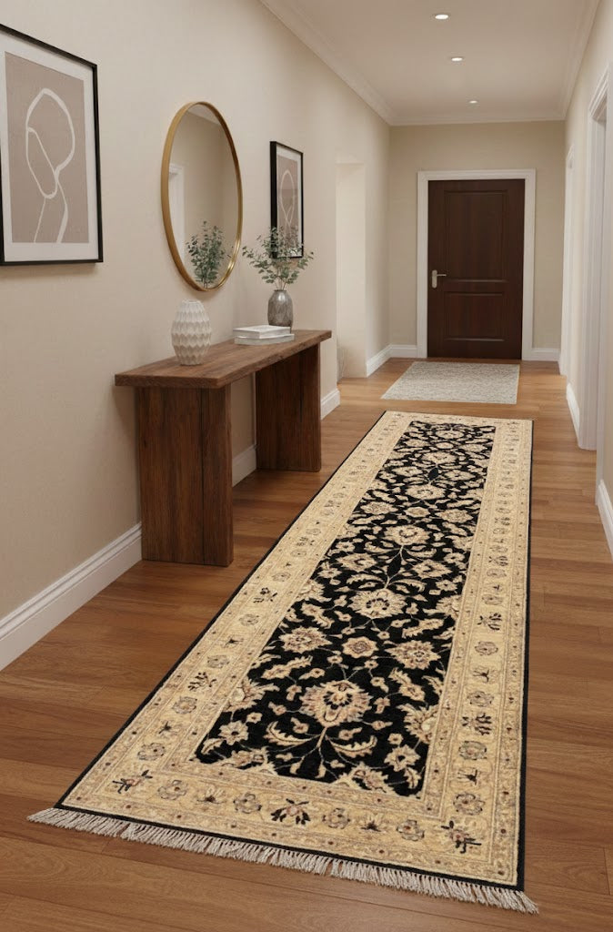 Hand-Knotted Sultanabad Vegetable-Dyed Wool Rug, 2' 7" x 9' 8"  (K)