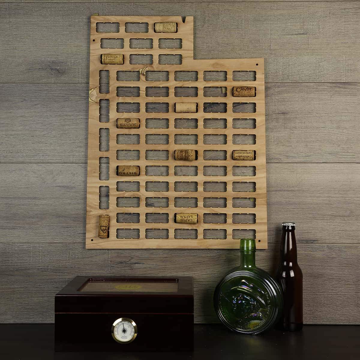 Utah Wine Cork Map