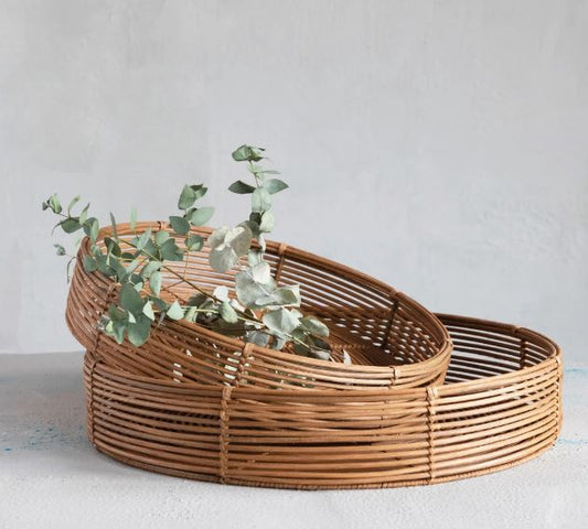 Hand Woven Rattan Trays