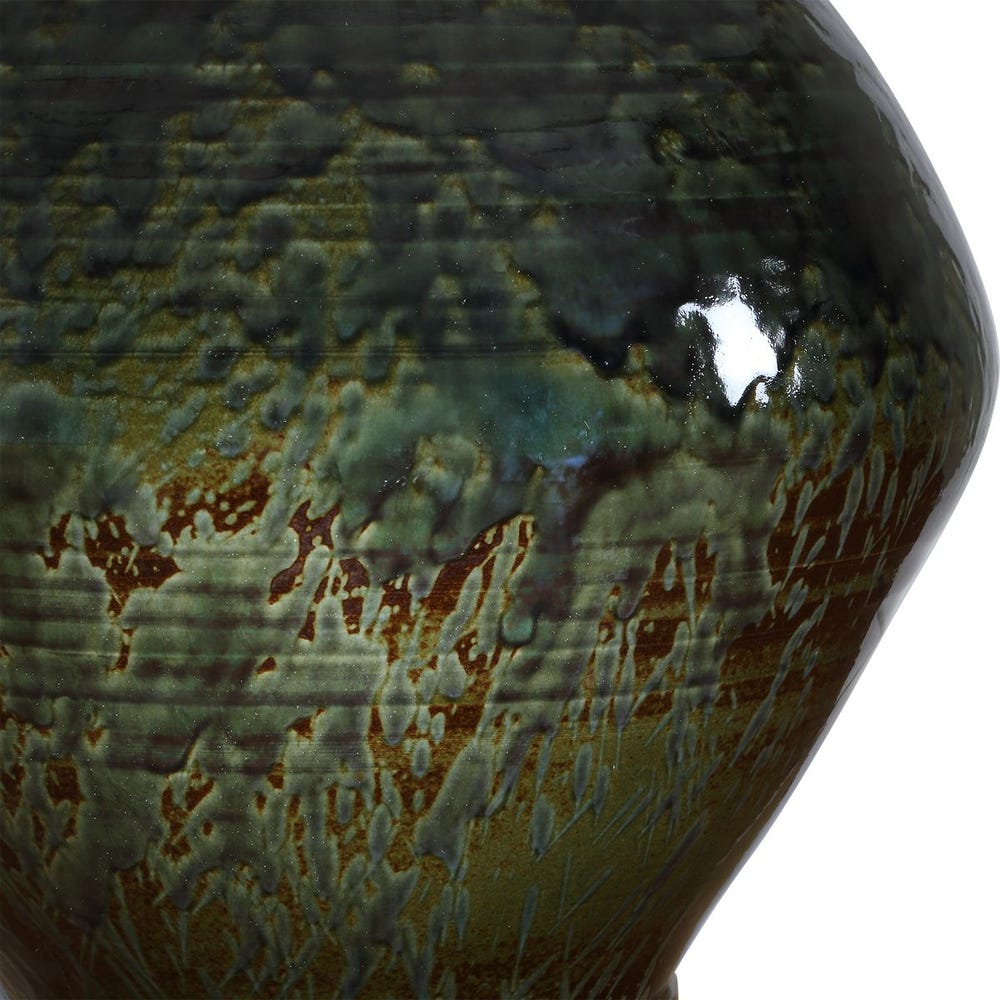 Vesper Blue & Moss Glazed Ceramic Table Lamp