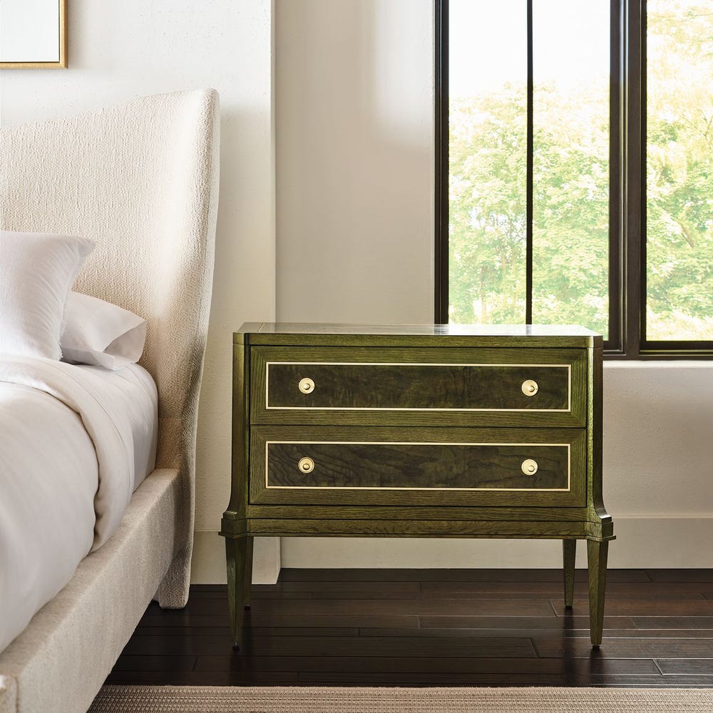Virelle Olive Burl 2-Drawer Chest
