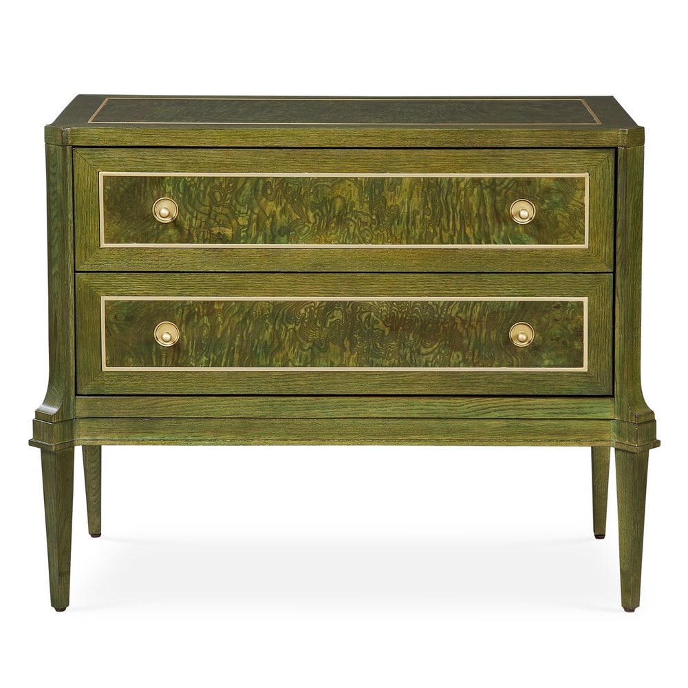 Virelle Olive Burl 2-Drawer Chest