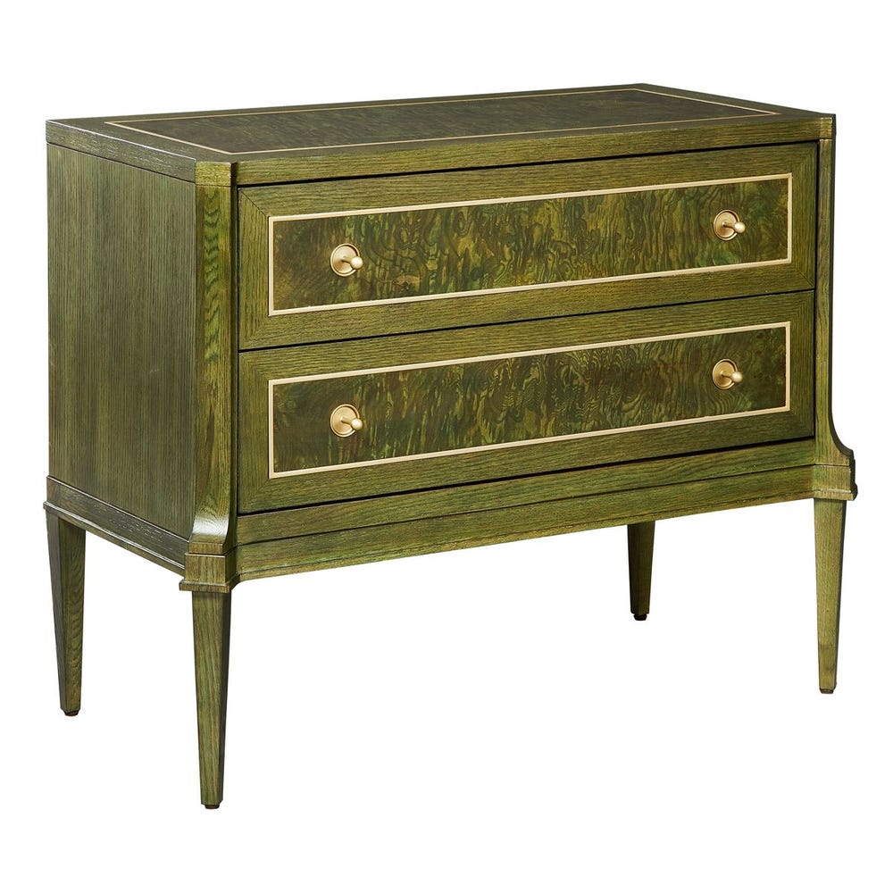 Virelle Olive Burl 2-Drawer Chest