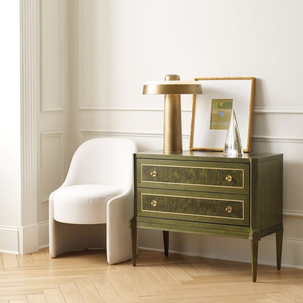 Virelle Olive Burl 2-Drawer Chest