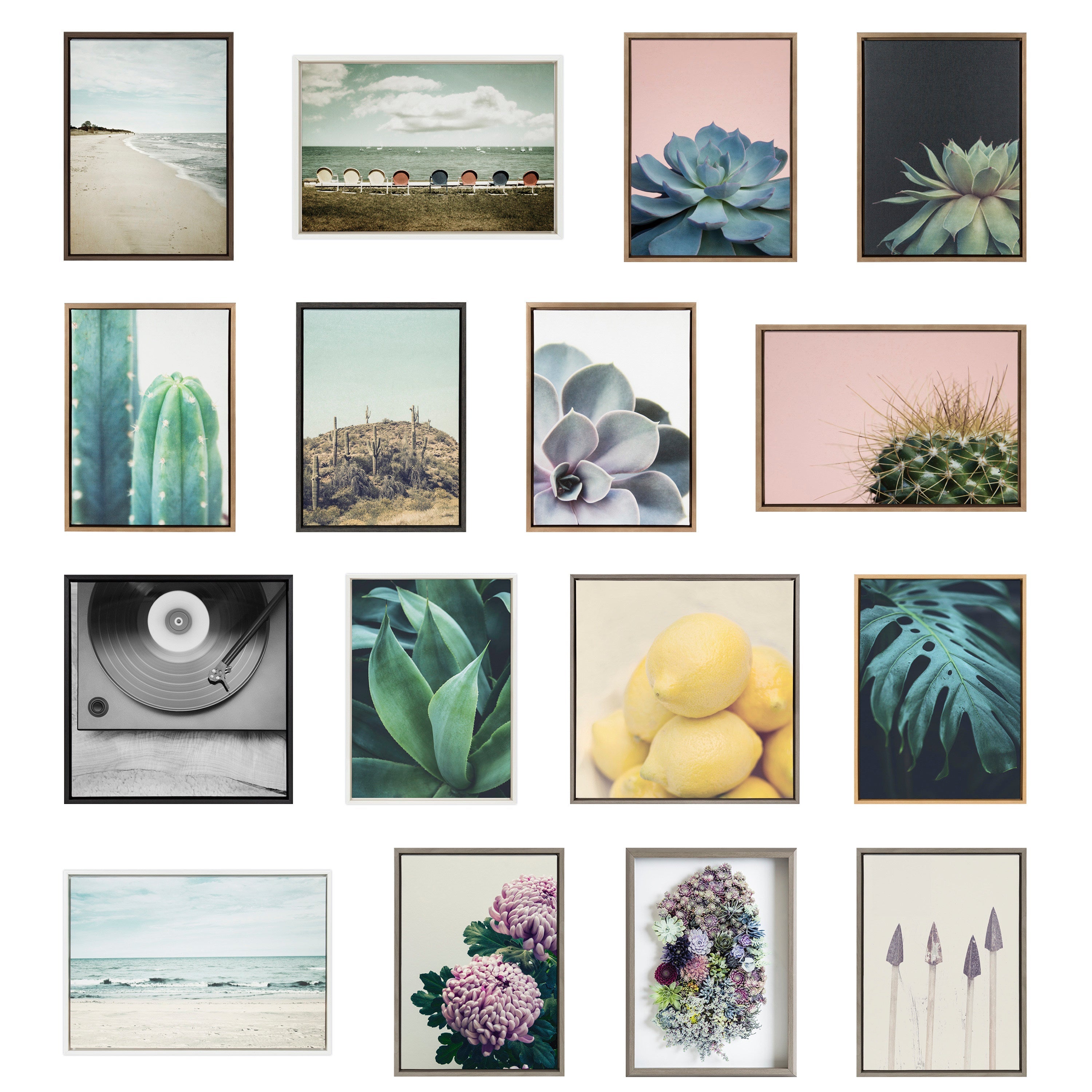 Sylvie Evergreen Reflections in Fog Framed Canvas Art Set by Emiko and Mark Franzen of F2Images