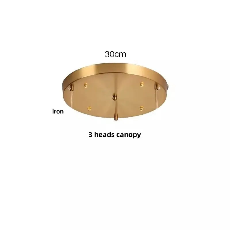 Warm brass cracked glass led pendant light for kitchen dining room