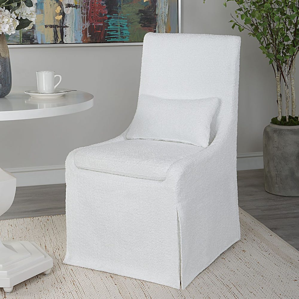 The Ellery Slipcovered Armless Chair
