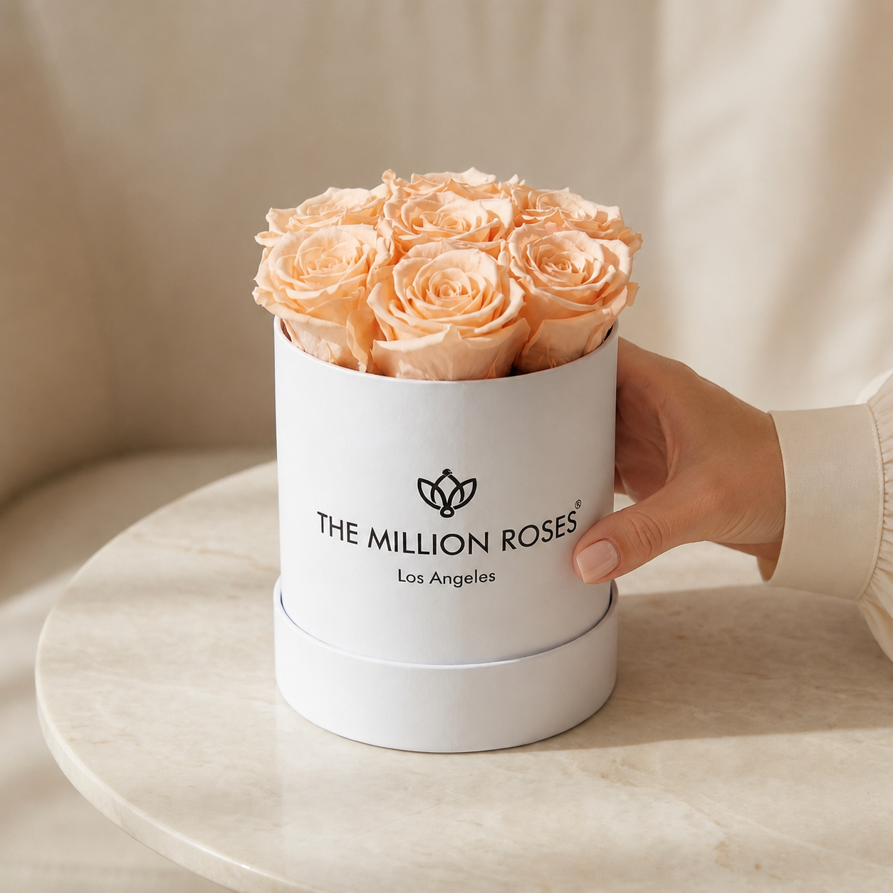 Essence White Box | Peach Roses