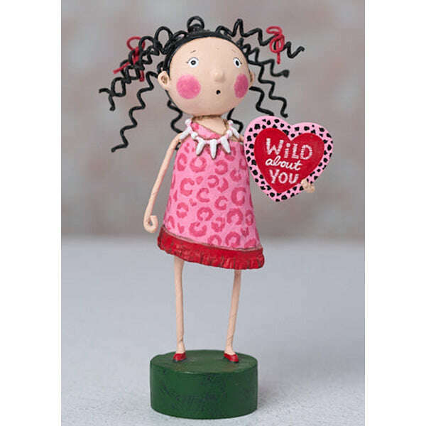 Wild About You Valentine's Day Collectible Figurine by Lori Mitchell