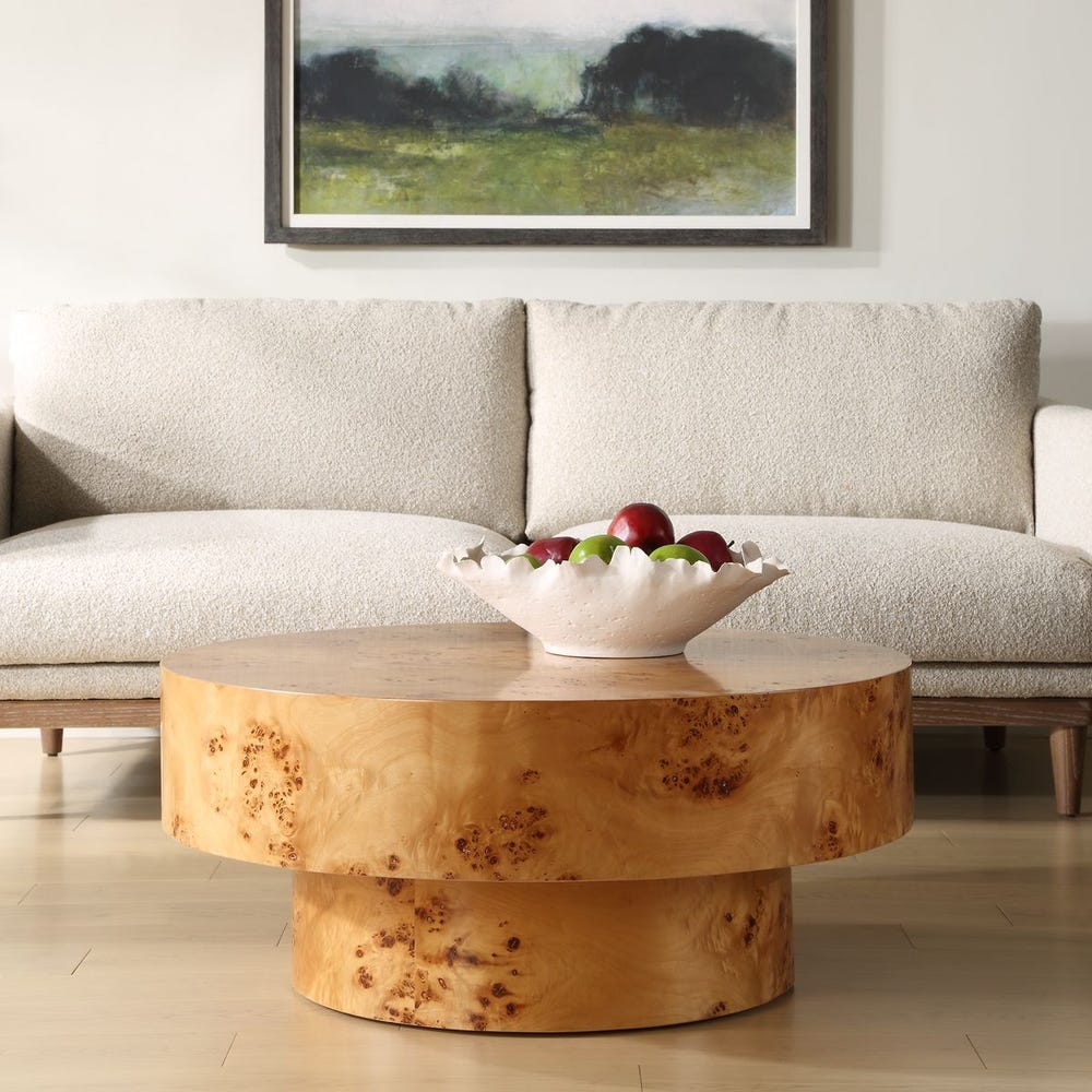 The Briar Burl Wood Coffee Table