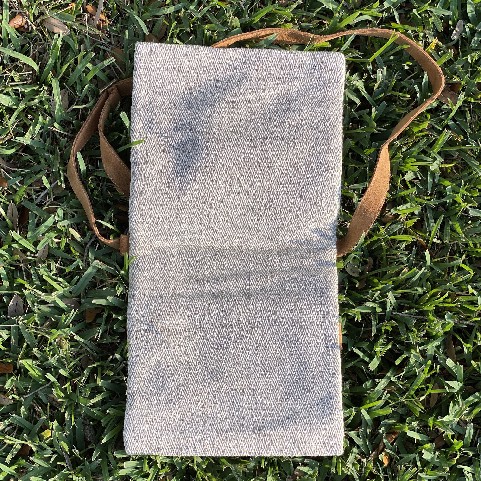 Woven Square Double Sided Crossbody Bag