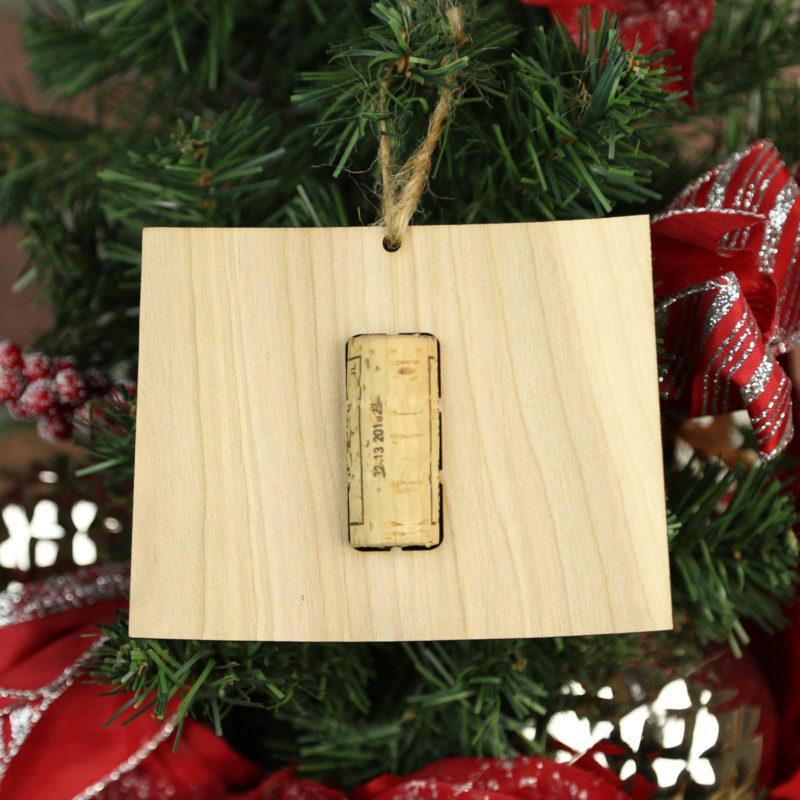 Wyoming Wine Cork Holder Ornaments