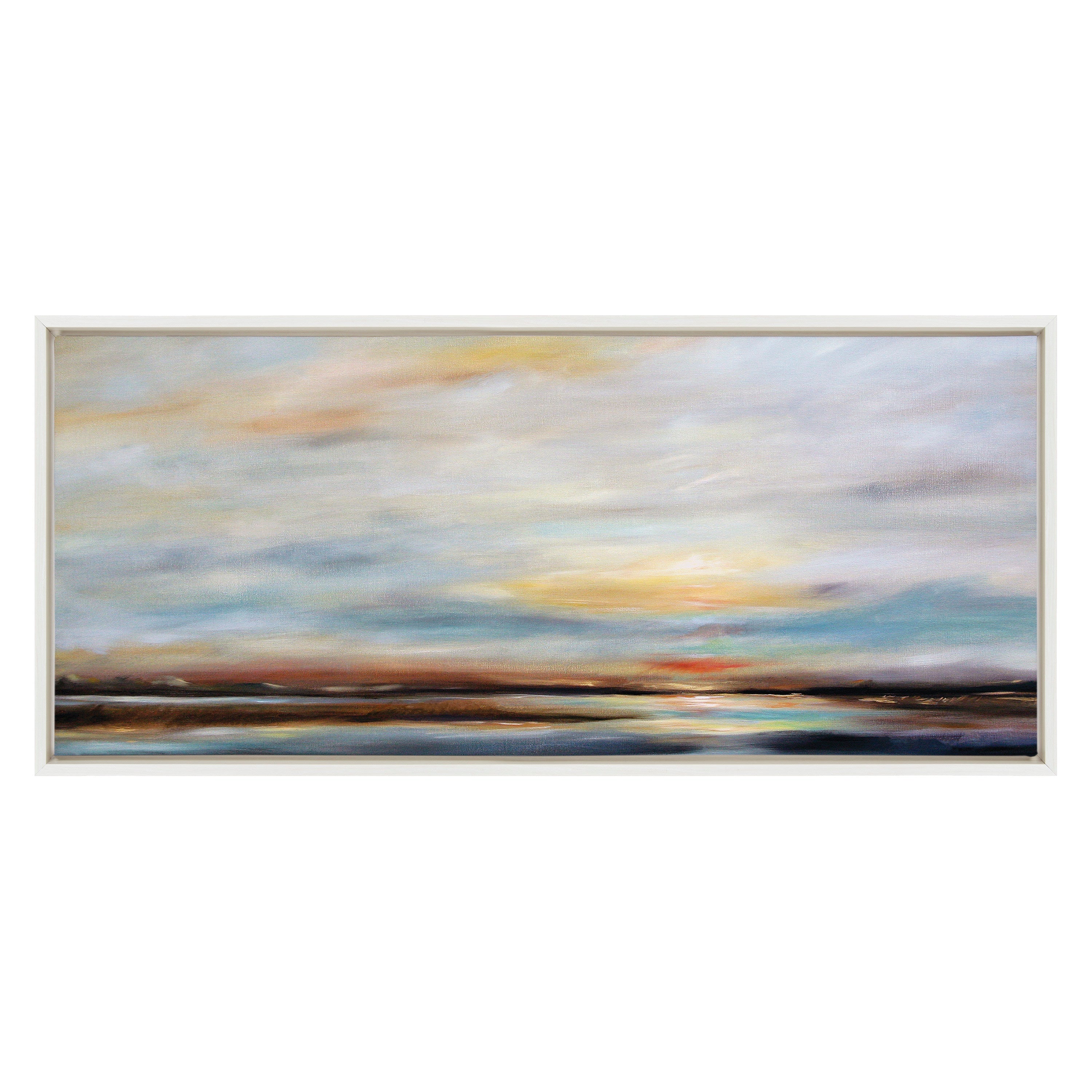 Sylvie Carolina Sunset Framed Canvas by Mary Sparrow
