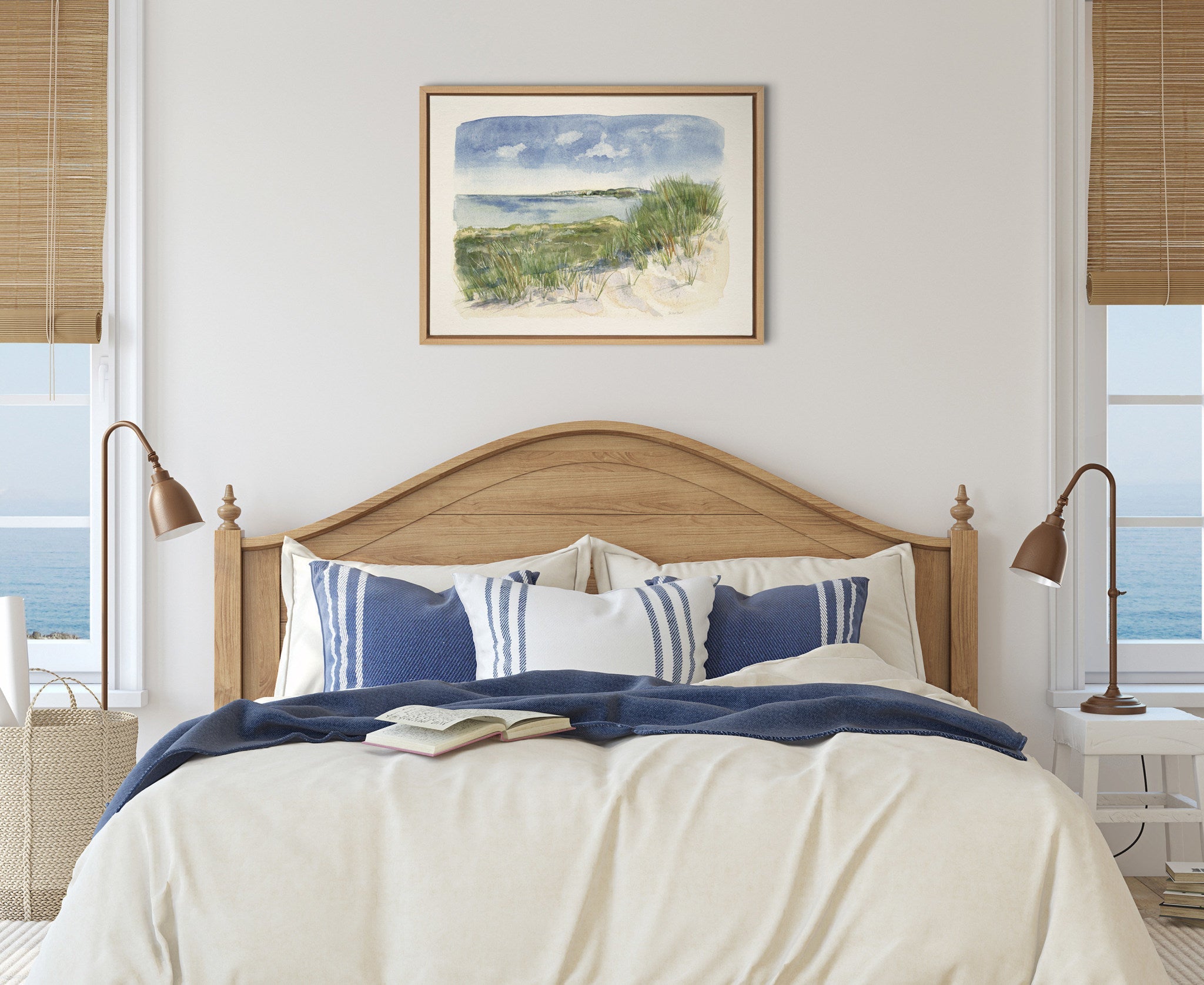 Sylvie By The Sea Framed Canvas by Patricia Shaw