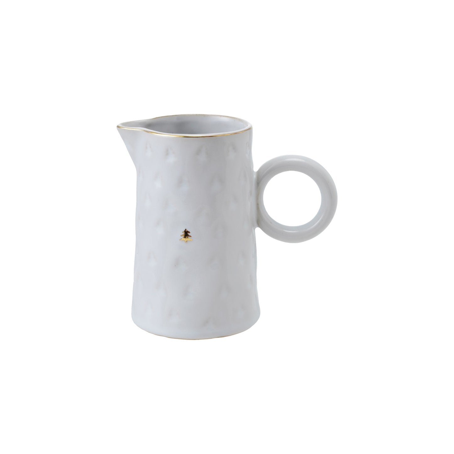 10 oz. Debossed Stoneware Pitcher (Each Will Vary)