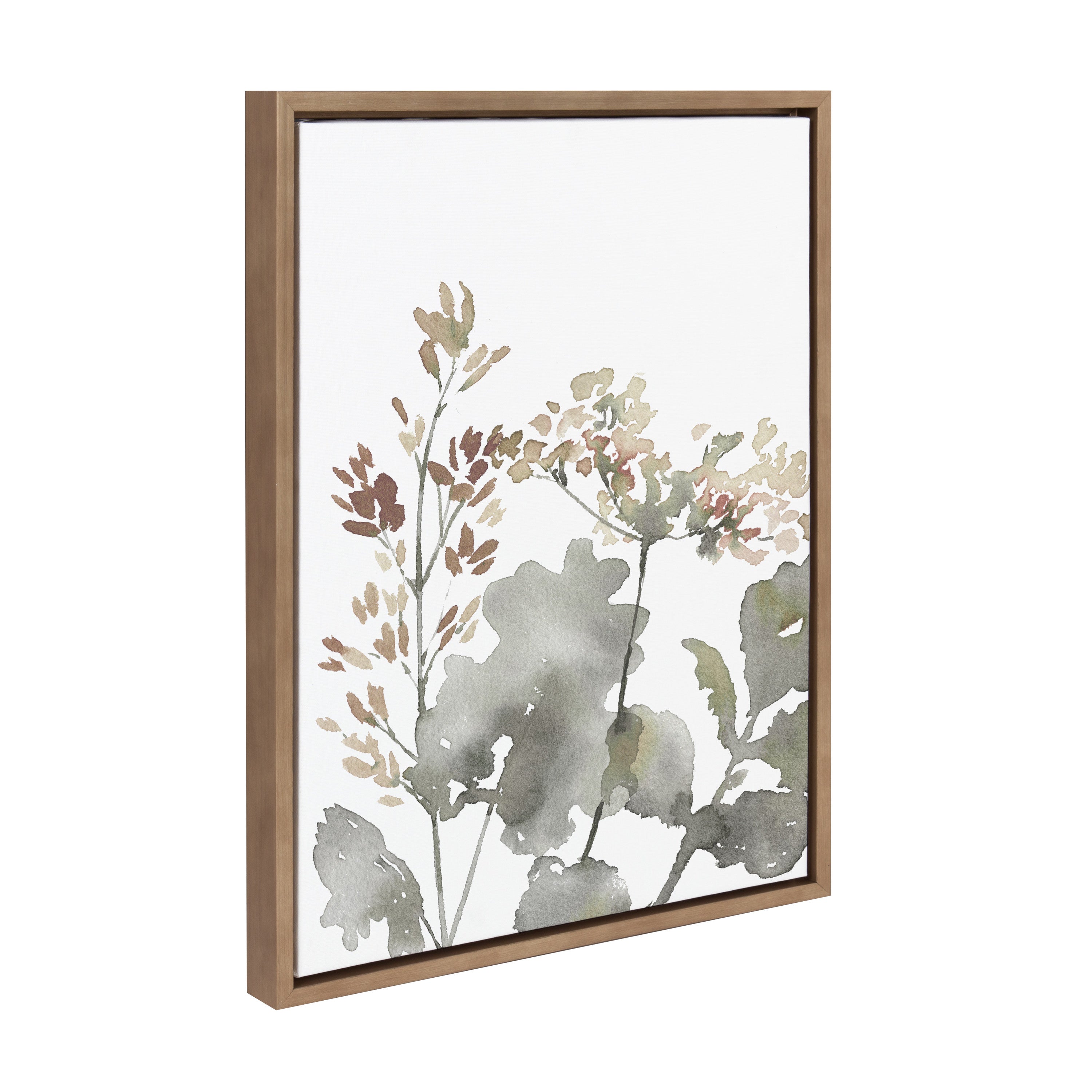 Sylvie Botanical Soft Yellow Framed Canvas by Sara Berrenson