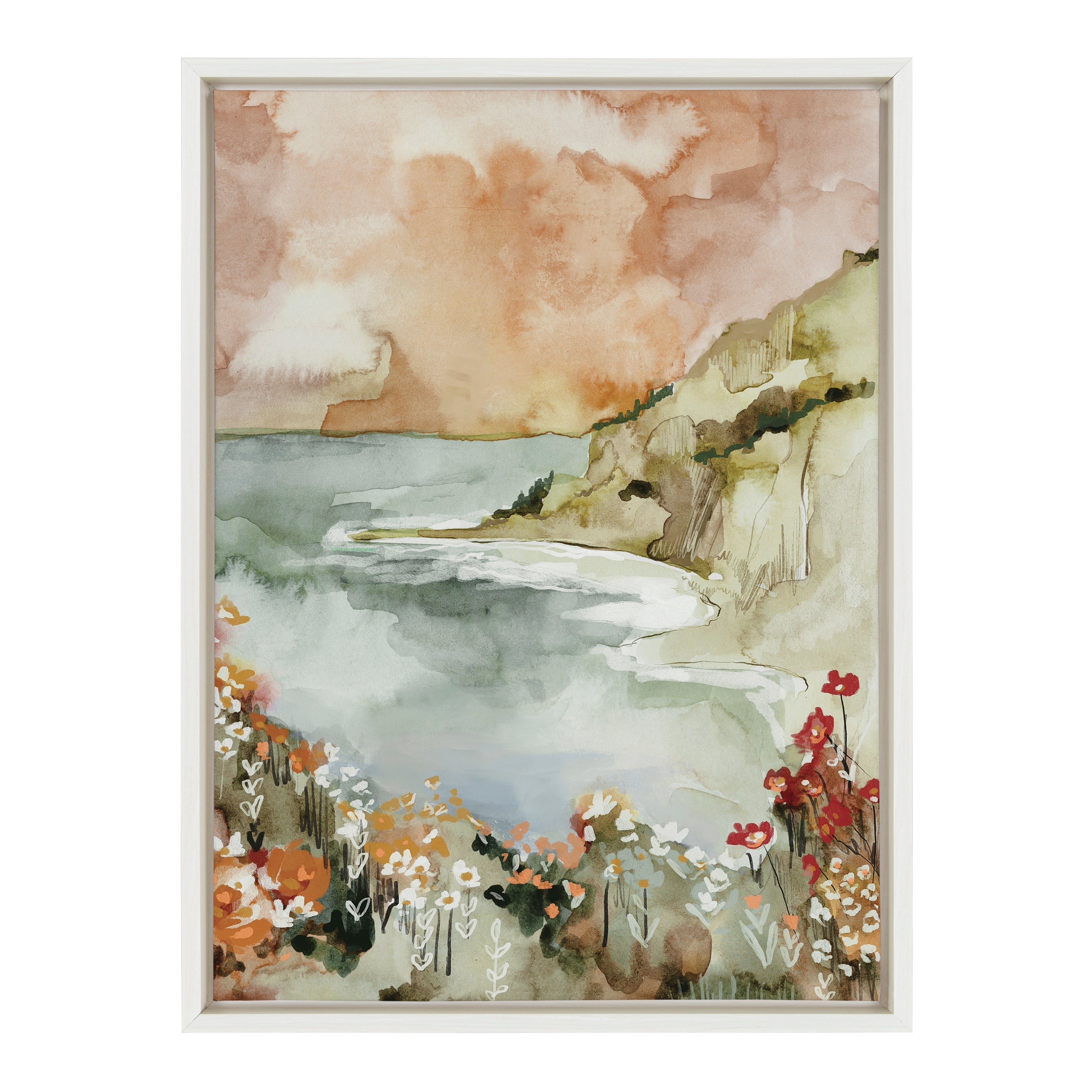 Sylvie Landscape 04 Framed Canvas by Annie Quigley