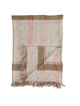 Plaid Throw- Fringe