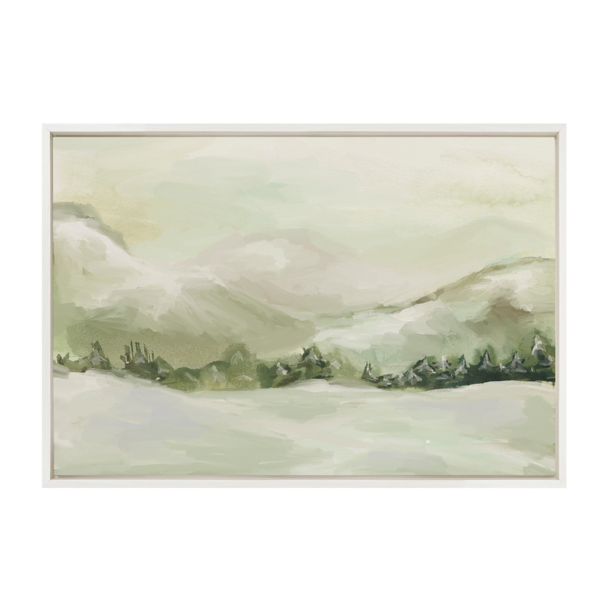 Sylvie Winter Landscape 3 Framed Canvas by Annie Quigley