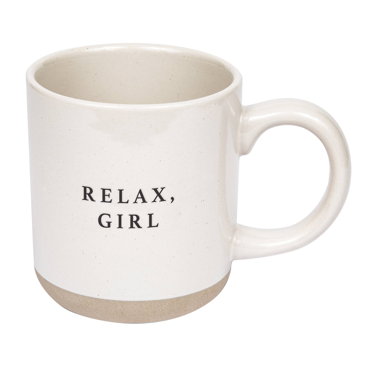 Relax, Girl Stoneware Coffee Mug