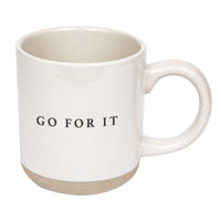 Go For It Stoneware Coffee Mug