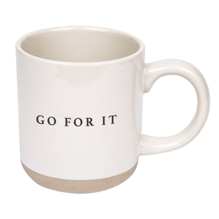 Go For It Stoneware Coffee Mug