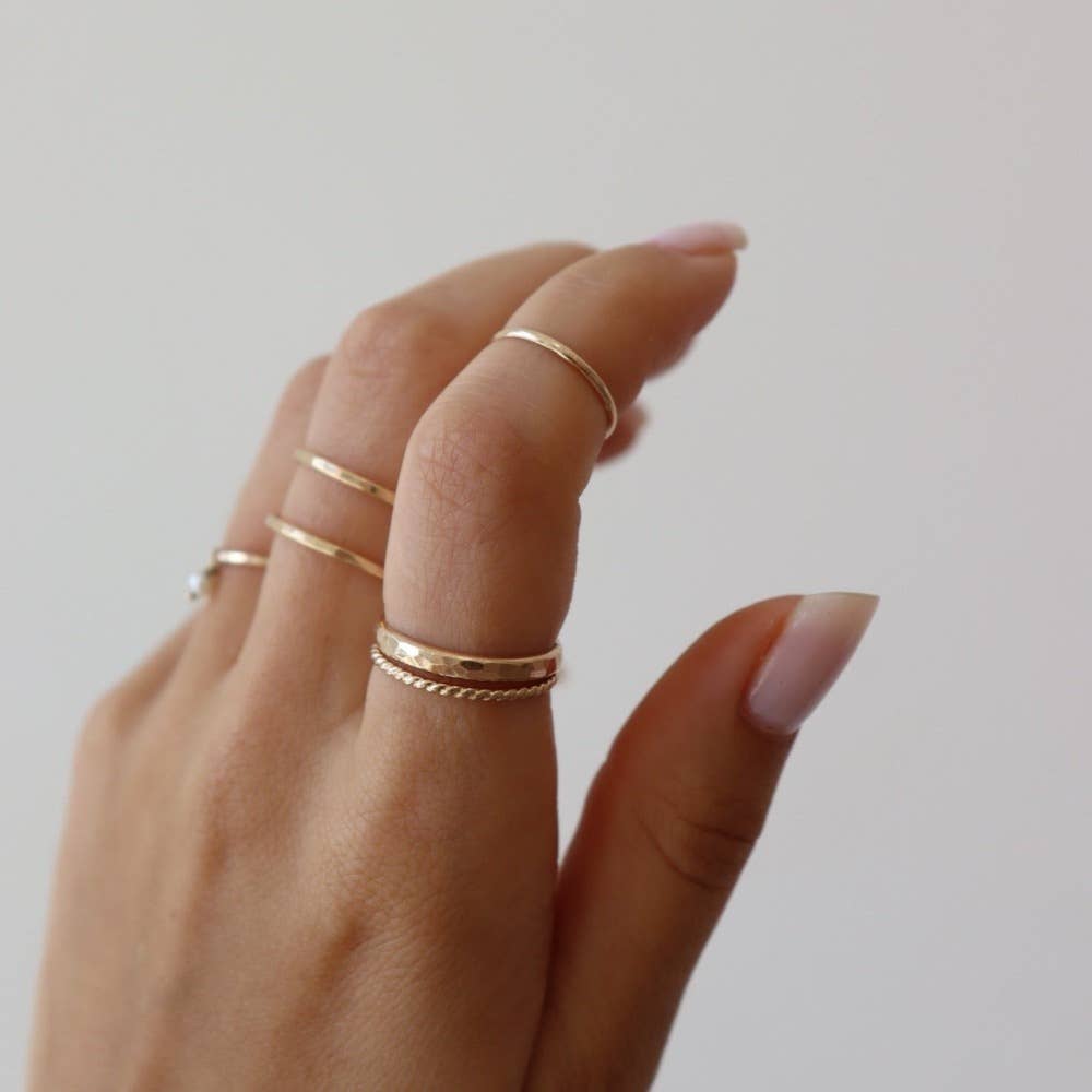 Minimal Midi Ring: 14k Gold Fill